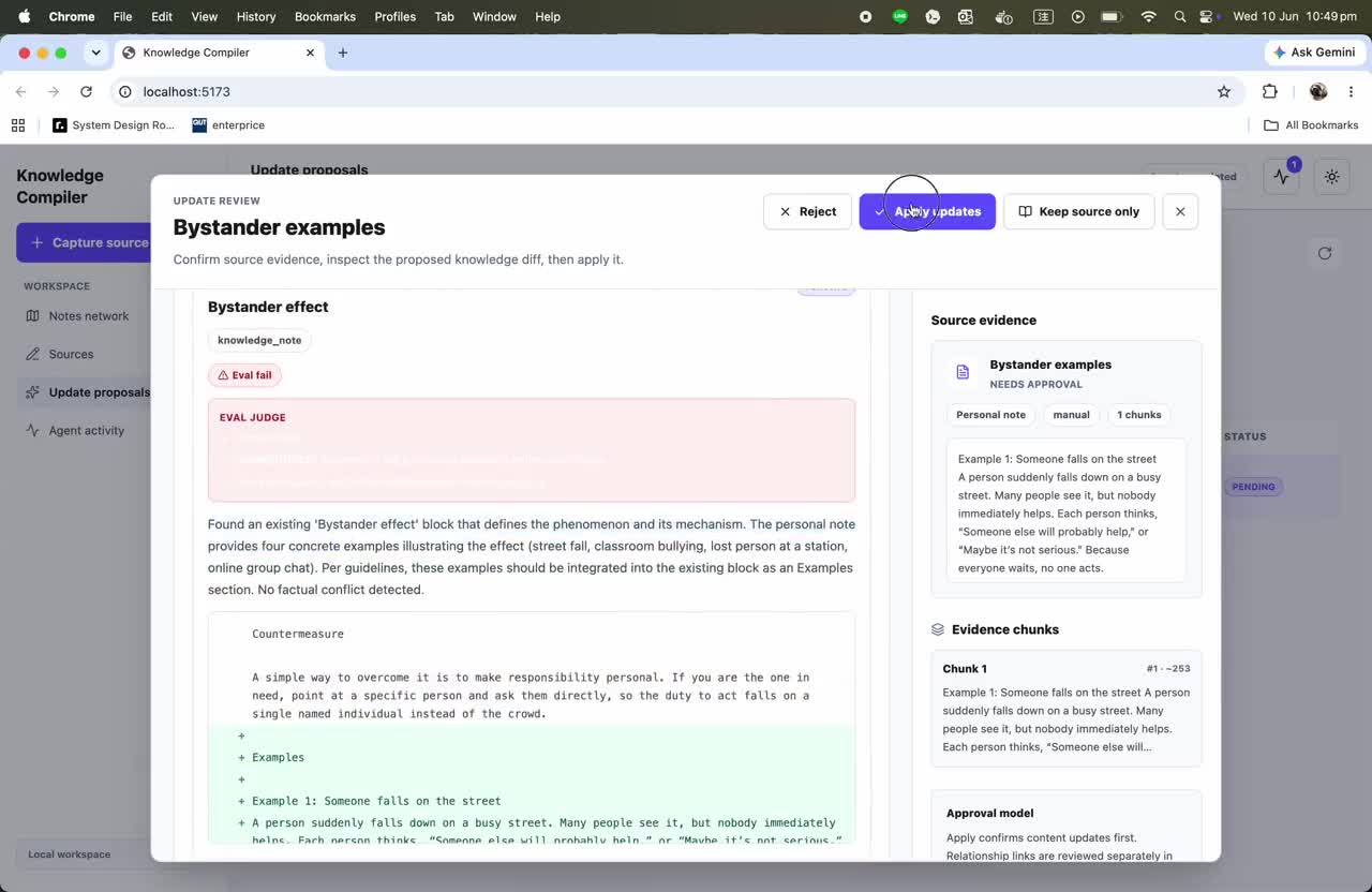 Knowledge Compiler turning notes into structured knowledge